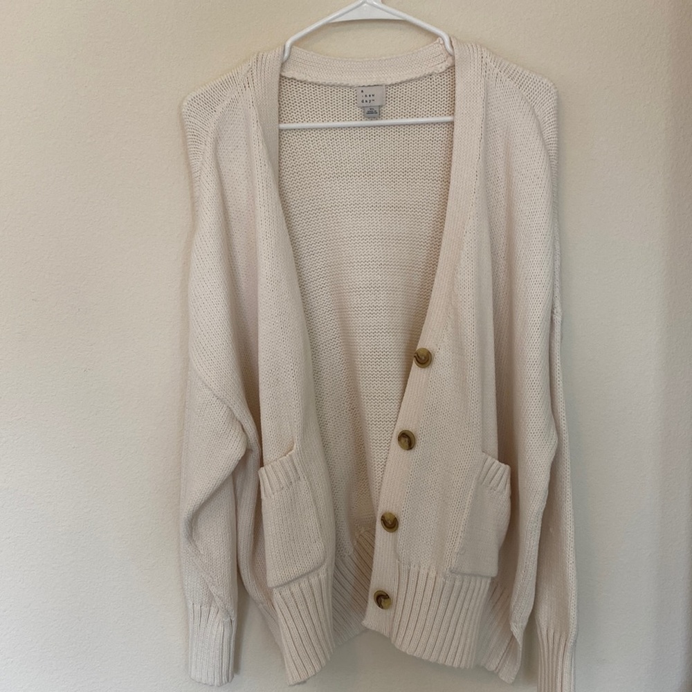 Cream Knit Cardigan